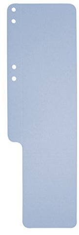 Exacompta 13706B 100er Pack Premium Aktenschwänze Exaflex aus Recycling Karton mit Seitenfalz genutet und gelocht, ideal für Exaflex Kanzlei Hängehefter für Büro Kanzlei und Anwälte, hellblau