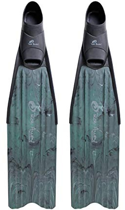 Rob Allen SCORPIA Freediving FINS Plastic Long Blade Spearfishing FINS (Large (10-11))