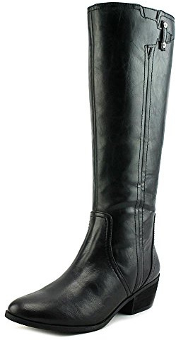 Dr. Scholl's Shoes womens Brilliance Riding Boot, Black, 6.5 US