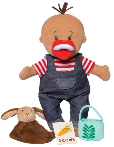 Manhattan Toy Wee Baby Stella Tiny Farmer 12 Soft Baby Doll Set