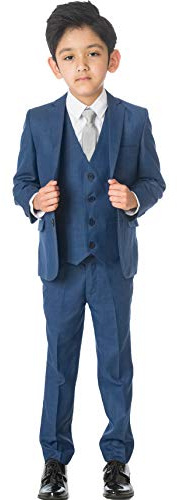 Milano Mayfair, Boys Grey Suit, Boys Wedding Page Boy Party Prom Suit, 12-18m to 14 Years (8 Years)