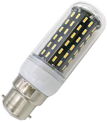 Aoxdi Ampoule LED B22 9W, Blanc Chaud, 96 SMD 4014 B22 Baïonnette Ampoules LED Spot 9W, AC220-240V, Lot de 1