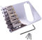 Jiayouy Chrome Bridge Assembly 6 String Saddle Bridge Plate for Telecaster Style Electric Guitar