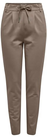 ONLY Onlpoptrash Life Easy col Pant Pnt Noos Pantaloni, Fossile, XS / 30L Donna