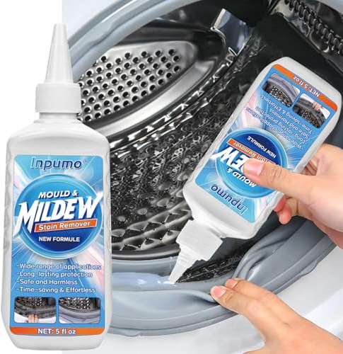 Inpumo Mould Remover Gel, Deep Cleaning Gel for Household Mould and Mildew, Removes Stains from Toilet, Washing Machine, Bathroom Seal, Kitchen Sink, Tile Grout (1 Pack)