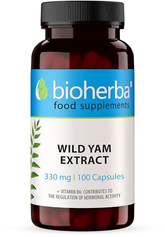 Wild Yam 330 mg – 100 Capsules | Traditional Herbal Supplement for Women’s Wellness and Monthly Balance by BIOHERBA