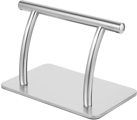 Poggiapiedi da scrivania, 29,5 x 19 x 20,5 cm, ergonomico in metallo, per alleviare le ginocchia e la schiena, ideale per negozi di parrucchieri e saloni di bellezza