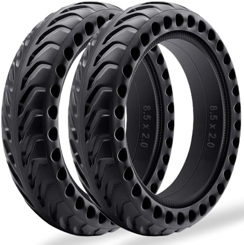 BABEJIA 2 Piezas Neumáticos 8,5x2,0 (50/75-6.1) Macizos para Patinete Eléctrico, Compatibles con Xiaomi M365/Pro 2/3/3 Lite, Hiboy S2, Gotrax GXL V2/XR/APEX