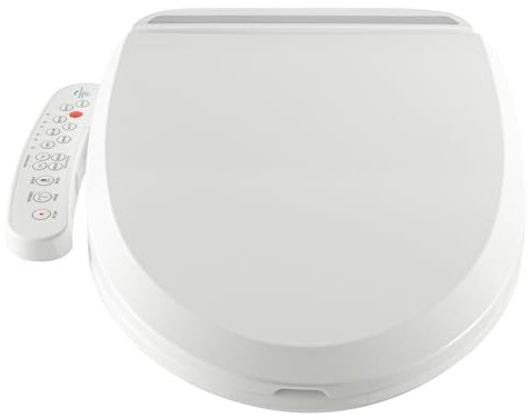 BAOCHADA Siège de toilette intelligent - Bidet avec buse - WC japonais - Siège chauffant - Pression d'eau réglable - Séchage à l'air chaud - Facile à nettoyer