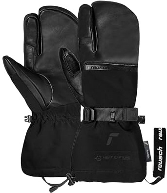 Reusch Duality R-Wool Lobster Guanti da sci unisex a 3 dita, guanti invernali caldi, antivento e impermeabili con lana, isolamento R-LOFT e passante per polso per uomo e donna