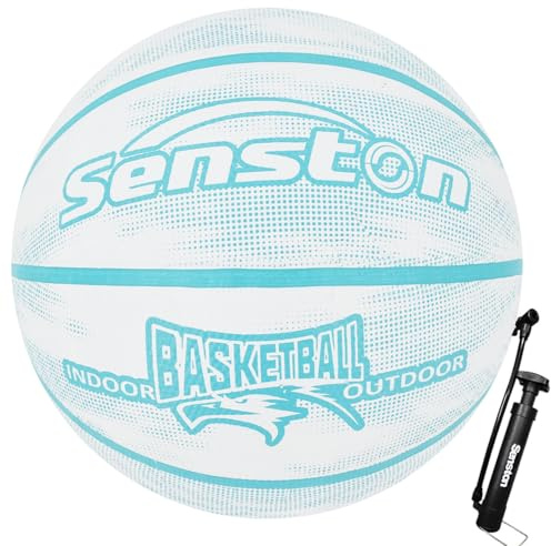 Senston Basketball Size 7 with Pump,Basket Ball Game Training ball