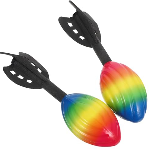 iplusmile 2 pièces PU Fusées Volantes Extérieur Garçon Fille Lancer Fusée Mousse Sécurisée Jeux Été Plein Air Fête Anniversaire Garçons Filles Développement Motricité