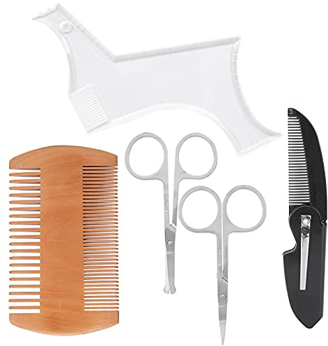 ZAICOLER Set di Forbici di Precisione per Modellare la Barba per Modellare lo Styling, Ideali per Uomo, Materiale ABS