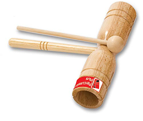 Percussion Plus PP253 Two Tone Wooden Block with Beater