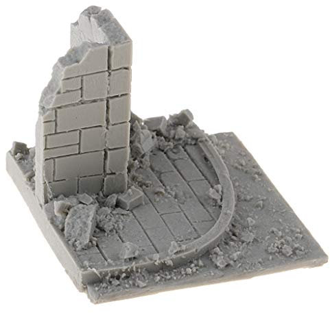 Perfeclan 1:35 House Ruins Street Militärszene Modellarchitektur Unmontiertes Kit, Ruin