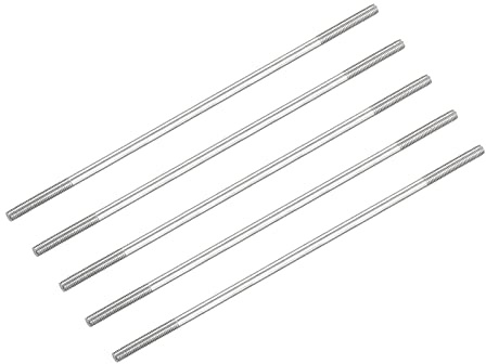 METALLIXITY Doppia Filettatura Filo Viti (M6 Filo 160mm Lunghezza) 5pz, 304 Acciaio Inox Doppio Filettato Stelo Bulloni - per Casa Manutenzione