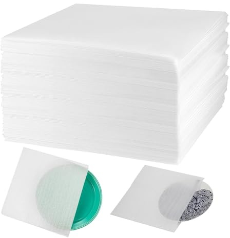 FAAING Lot de 100 sacs en mousse déménagement 30x30cm - Papier bulle emballage colis - Protection vaisselle verres - Feuilles mousse pour déménagement et transport