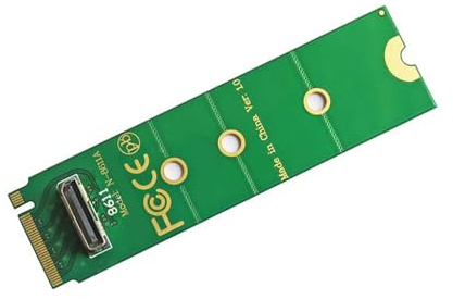 Aurgiarme PCIeX4 NVMe M.2 Adapter SFF-8611 to Card High Speed NVMe M.2 Interface