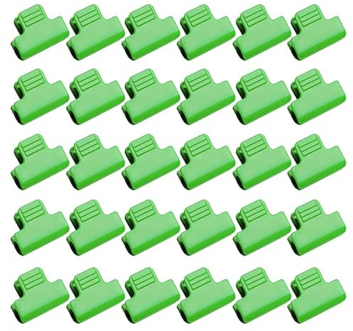 Wopanxye 30 pezzi Morsetti per serra da 8 mm per tubi in PVC da 7-9 mm, set antivento per morsetti per film per serra, clip per rete ombreggiante da esterno per patio, anello per copertura a fila