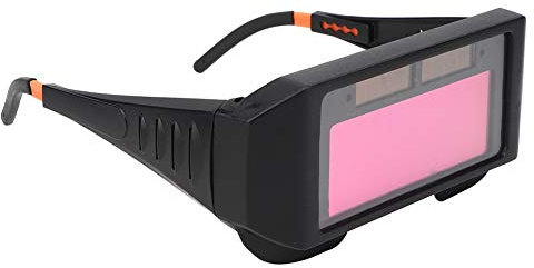 Ailgely Auto Darkening Welding Goggle, Adjustable Shadows, PC Lens for Welder Protective Goggles, Solar Panel Welding Accessories with High Sensitivity Detection Head, Anti, Anti