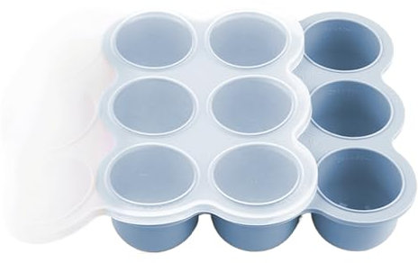 Silikon-Babynahrungsbehälter 12er Set À 45 Ml Mit Silikondeckel, BPA-frei, Ideal Zum Einfrieren Von Hausgemachter Babynahrung, Gemüse, Eiswürfeln, Fruchtpüree Und Muttermilch – Praktisch Und Wiederver