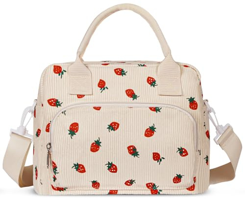 Aucuu Bolsa Térmica Porta Alimentos, Nevera portatil, 12L Bolsa Comida Trabajo Loncheras de Trabajo, Bolsa de Almuerzo Reutilizable Aislamiento, Spallacci Regolabili, Viajes, Picnic, Oficina