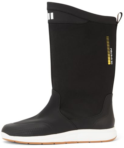 Gill OS Sailing Boot - Waterproof Inner Sock, Non-marking Slip-resistant Outsole, Microfresh Technology (Black, Size 12)