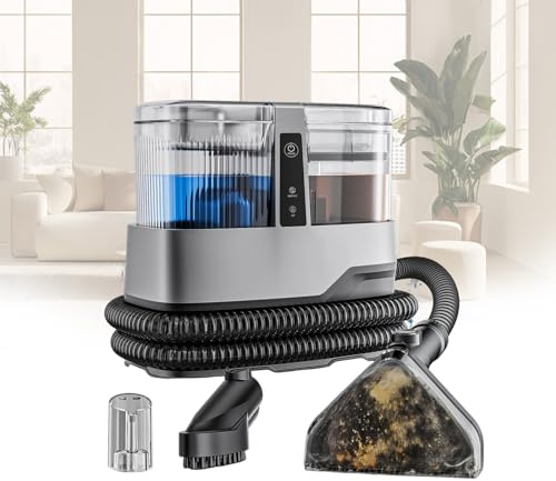 Självrengörande Portabel Mattvätt Med 600W Motor Och Dubbla Vattenbehållare, Perfekt För Djup Rengöring Av Soffor, Mattor, Trappsteg Och Bilinteriörer