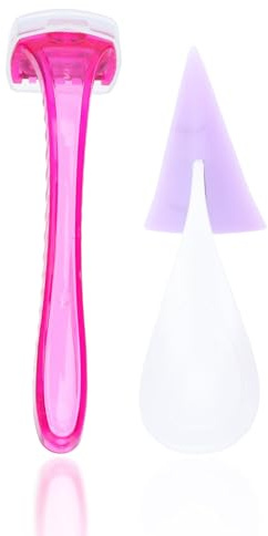 MOBUTOFU Rasoio da Donna per Peli Bikini e Corpo Protezione Pelle, Trimmer Leggero e Resistente per Rasatura Umida, Strumento per Cura Intima Femminile Adatto Uso Quotidiano Colore Casuale
