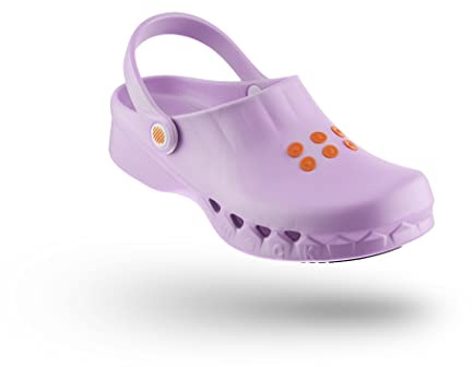 WOCK Nube sin Plantilla, Zuecos Sanitarios Mujer e Hombre, Zuecos Comodos para Cocina: Antideslizantes, Antiestáticos, Lavables e Transpirables