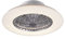 Reality Leuchten LED Deckenleuchten-Ventilator Stralsund R62522187, Kunststoff weiß/silberfarbig, inkl. 30 Watt LED, Ventilator 40 Watt