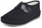 SCHAWOS Damen Filz Hausschuh 2063 warm gefüttert Schurwolle rutschhemmend Klettverschluss (Schwarz, EU Schuhgrößensystem, Erwachsene, Damen, Numerisch, M, 37)