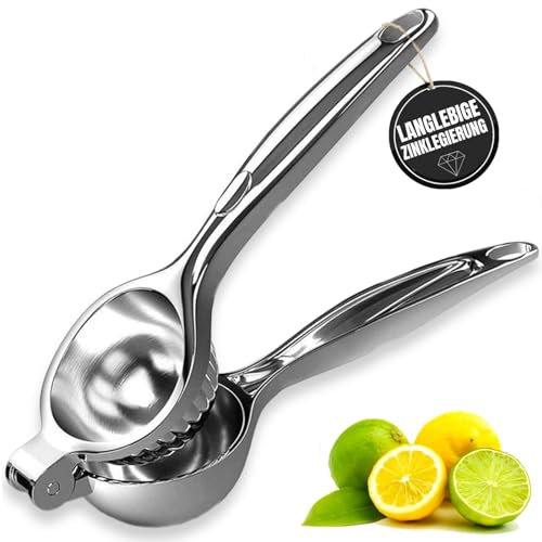 Manuelle Zitronenpresse, Premium Zitruspresse zum Maximalen Entsaften/Spülmaschinenfeste Limettenpresse, ideale Saftpresse Lemon Squeezer