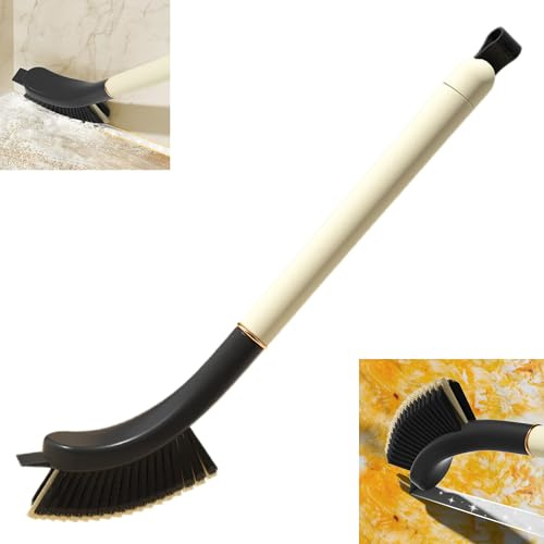 Smaoqingji Cepillo Limpieza Grietas Cerdas Duras - 1 Pieza, Cepillo de Limpieza Hogar, Cepillo Cerdas Duras para Limpiar Esquinas, Puede Utilizar para Limpiar Huecos Estrechos Callejones sin Salida