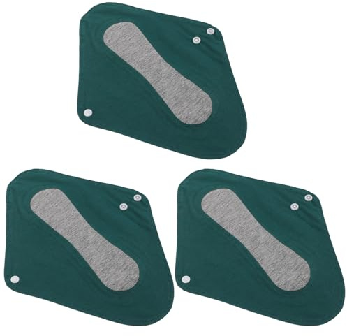 GOOHOCHY 3 Piezas Compresas Reutilizables para Incontinencia con Absorción Alta Algodón Transpirable y Grafeno Almohadillas Postparto Ultrafinas para Flujo Abundante y Cuidado Femenino