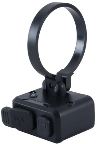 Gutol Pulsante multimediale Bluetooth wireless, telecomando impermeabile IPX6 per manubrio di motocicletta, portata 10 m, 140 mAh, antiscivolo, supporta l'assistente vocale Siri
