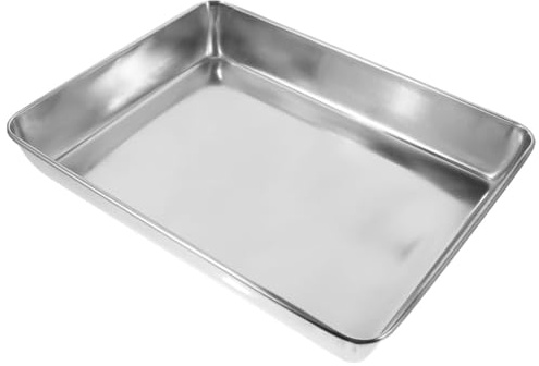 HAKIDZEL Bañera para Pájaros Pequeños de Acero Inoxidable Baño y Ducha para Palomas y Loros Bañera de Aves Resistente y Fácil de Instalar para Jaulas