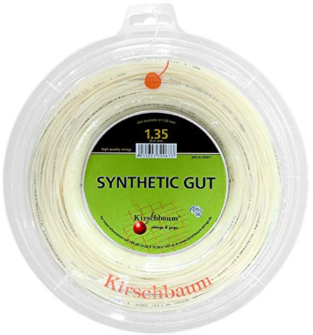 Kirschbaum - Cuerda de Tenis sintético para intestinos, Color Natural, Calibre 1,35 mm/15
