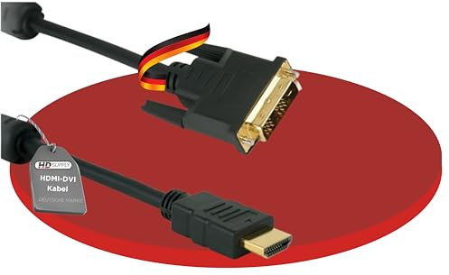HDSupply High Speed HDMI/DVI-kabel med ferrite 0,50 m