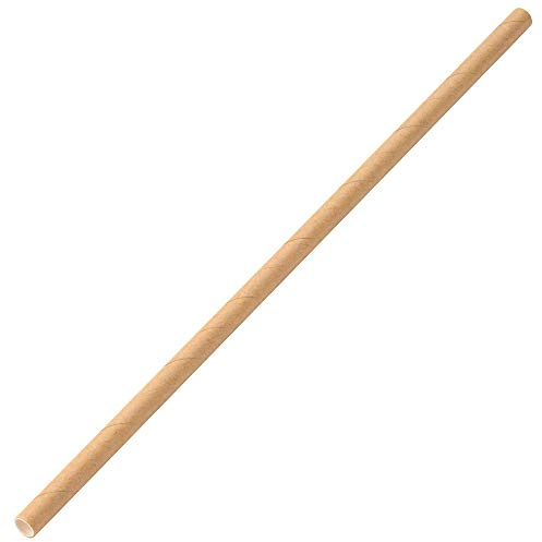 Utopia, Brown Paper Straws 8.8 inch - Pack of 250 - Eco-Friendly Paper Straws