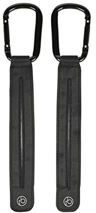 Ickle Bubba Universal Pram Clips (2 Pack) – Strong & Secure Stroller Hooks for Bags & Essentials, Versatile Buggy Clips for Hands-Free Convenience, Durable & Non-Slip Design for Parents on The Go