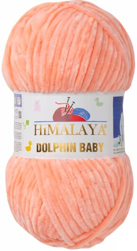 Strickfein Himalaya Dolphin Baby Wolle Garn Baumwolle Strickwolle zum Stricken häkeln (80323 Apricot)