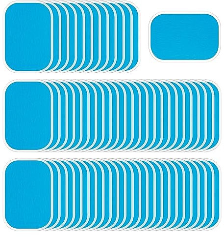 flintronic 66 Stück EMS Gel Pad, Bauchmuskeltrainer Gel Pads Abs Trainer Ersatz Gel Pads, Multifunktionale Hydrogel für für EMS Trainer Bauchtrainer Elektrische Muskelstimulation