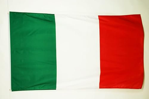 AZ FLAG - Drapeau Italie - 150x90 cm - Drapeau Italien 100% Polyester Avec Oeillets en Laiton Intégrés - 110g - Couleurs vives