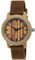 Holzwerk Germany Handgefertigte Designer Damen-Uhr Herren-Uhr Öko Natur Holz-Uhr Armband-Uhr Analog Klassisch Quarz-Uhr in Braun mit Textil-Nylon Armband