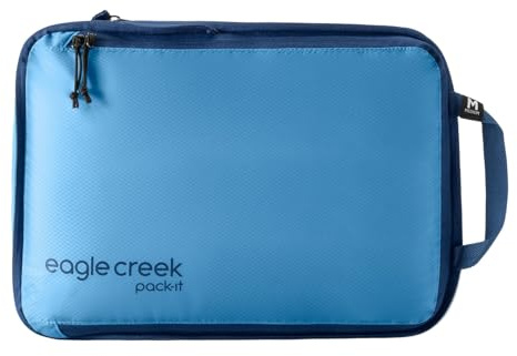 Eagle Creek Pack-It Spectre - Bolsas de embalaje de compresión resistentes y ultraligeras e impermeables de tejido ripstop, bolsas organizadoras para ropa y equipo, Blue Dawn, M, informal