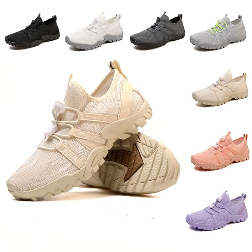 HICKMONBER Chaussures de Randonnées pour Femmes Été,Homme Femmes Chaussures de Trail Antidérapantes,Chaussures Décontractées Respirant en Plein air Respirant