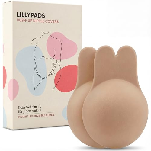 Lillypads Coussinets adhésifs push-up avec effet push-up - Lavables et réutilisables - Nude