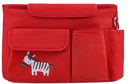 Kinderwagen Organizer NuoYo Buggy Organizer Abnehmbarer Schultergurt Umhängetasche Tasche für Kinderwagen Großer Stauraum für Spielzeug, Windeln, Trinkflaschen etc.