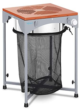 Hilvert HT-HOWSON-18BE Cortador de Brotes y Plantas Electrico (Acero Inoxidable, Ø 46 cm, 150 W, 1200-1400 rpm, 3 Cuchillas)